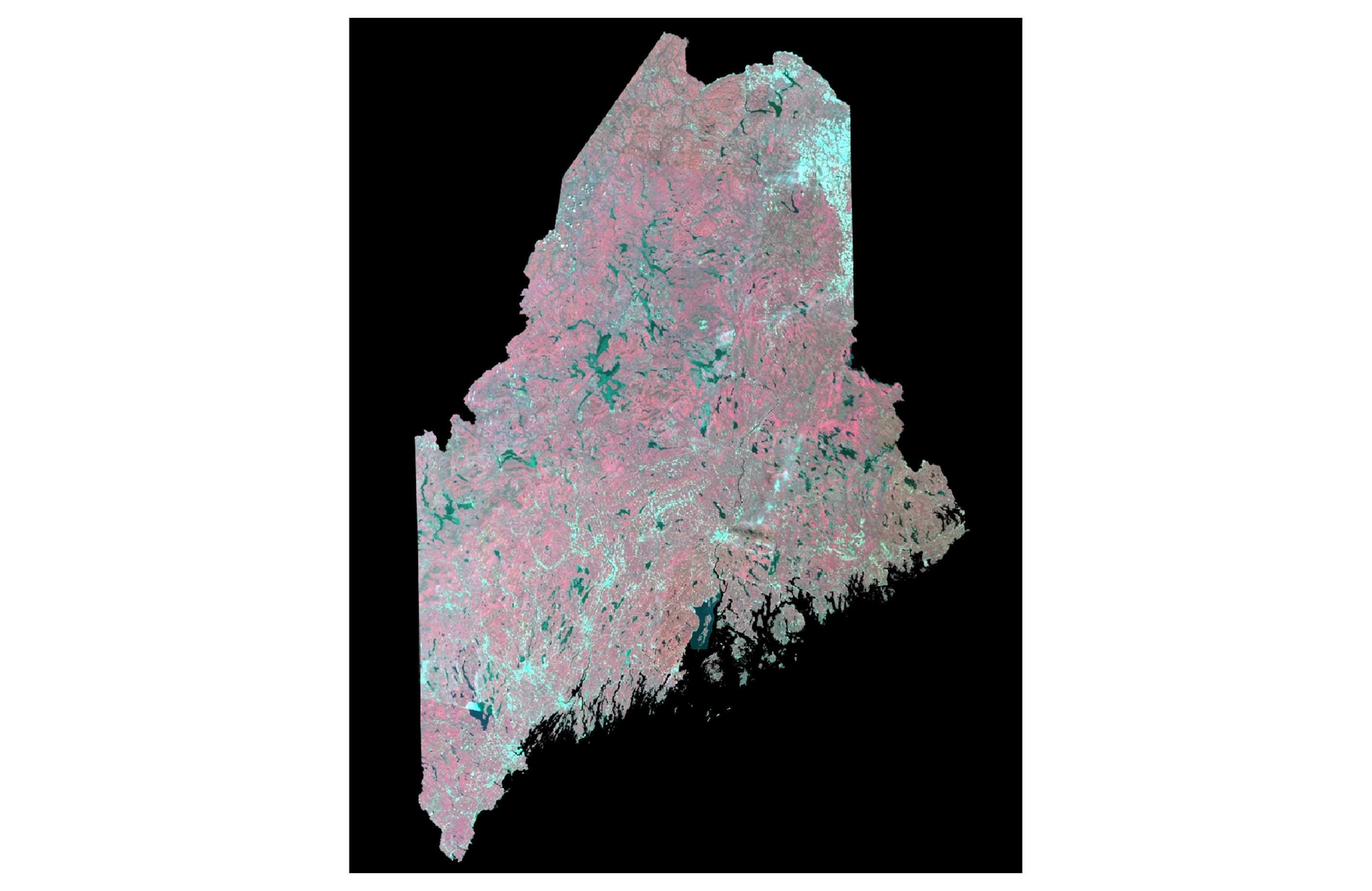 Landsat TM mosaic of Maine, 2007